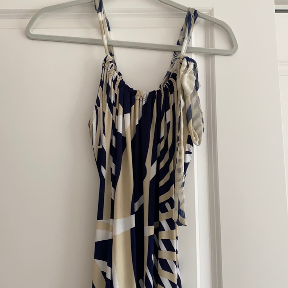 Analili dress, M, blue and beige, halter dress